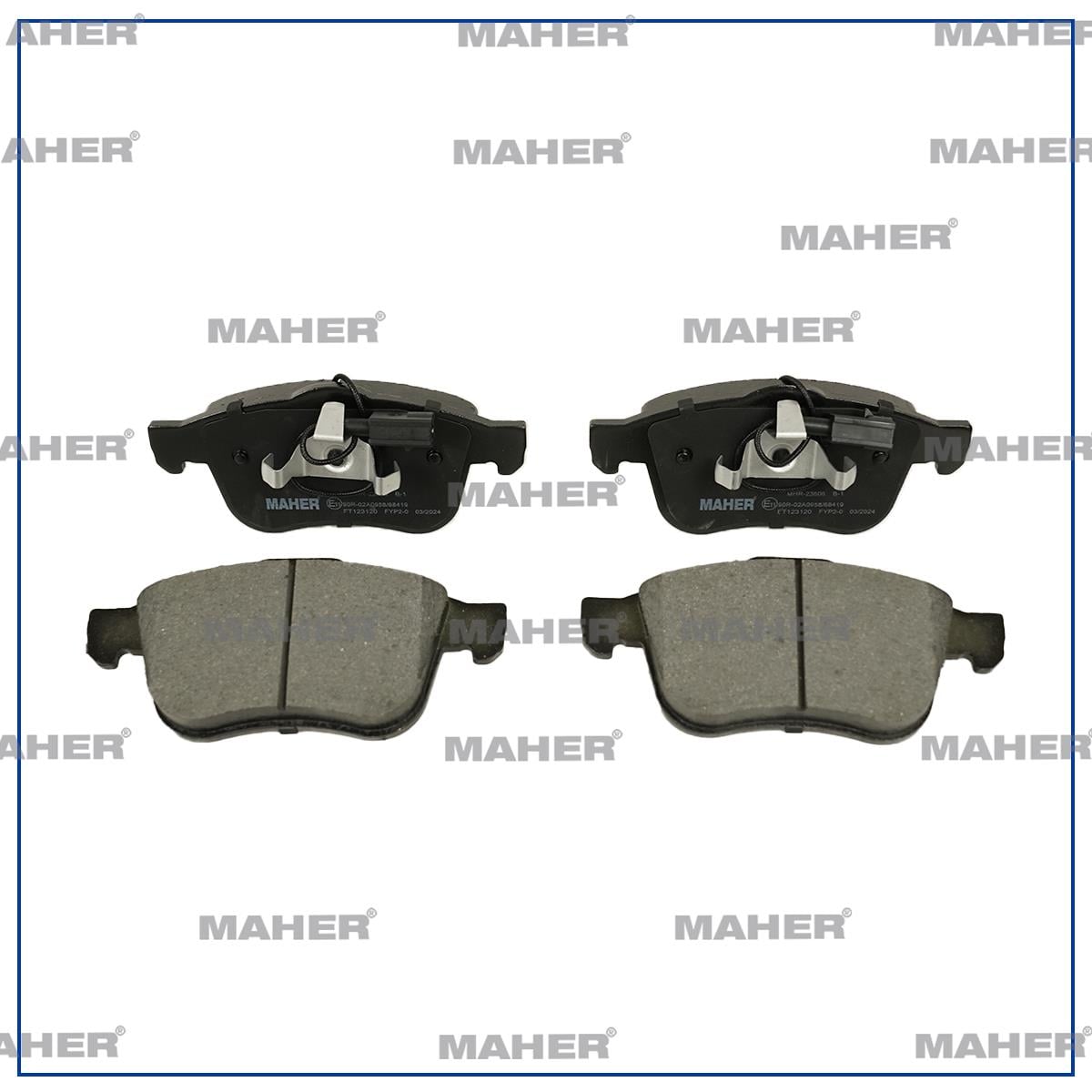 FREN BALATA ALFA 159 06-11 / ALFA BRERA 06-11 / ALFA SPIDER 06= ÖN ÇİFT FİŞLİ 176mm
