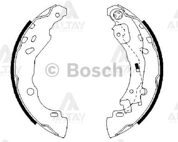 FREN BALATA C3 02-10 / C2 02-09 1.1-1.4HDI-1.4-1.6 PABUÇ ARKA (BOSCH SİSTEM)