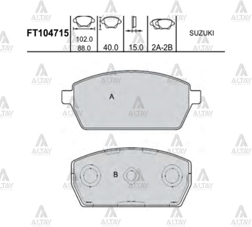 FREN BALATA CARRY  90-98 SK410 ÖN