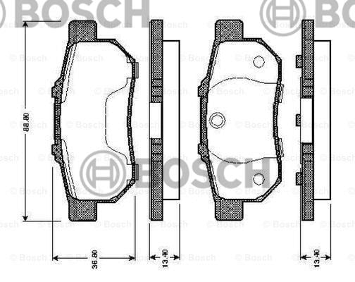 FREN BALATA CIVIC  96-06  / JAZZ 02-10 / JAZZ 15= / ROVER 90= / CRX / INTEGRA  DİSK TİP ARKA