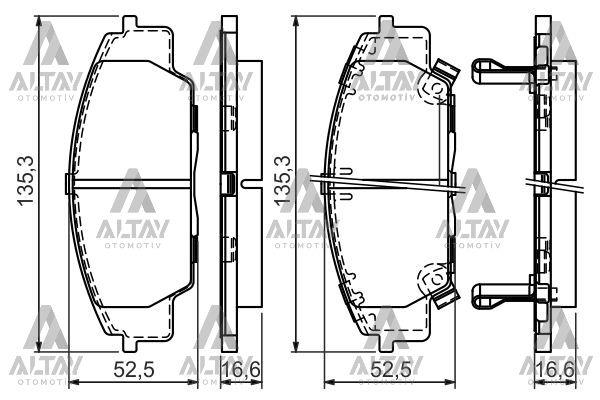 FREN BALATA CIVIC 01-11 TYPER 2.0 V-TEC / S2000 99= ÖN