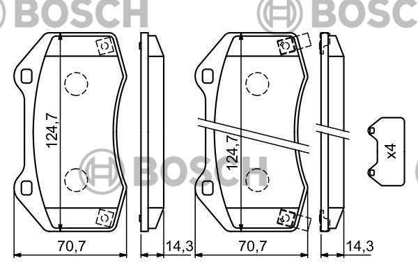 FREN BALATA CORSA D / CORSA E A16LES-A16LER-B16LER-Z16LER ÖN