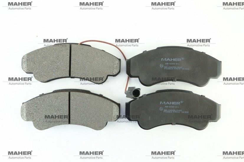 FREN BALATA DUCATO 02-06 / JUMPER II 02-06 / BOXER II 02-06 (FİŞLİ UZUNLUK 164.6mm) ÖN