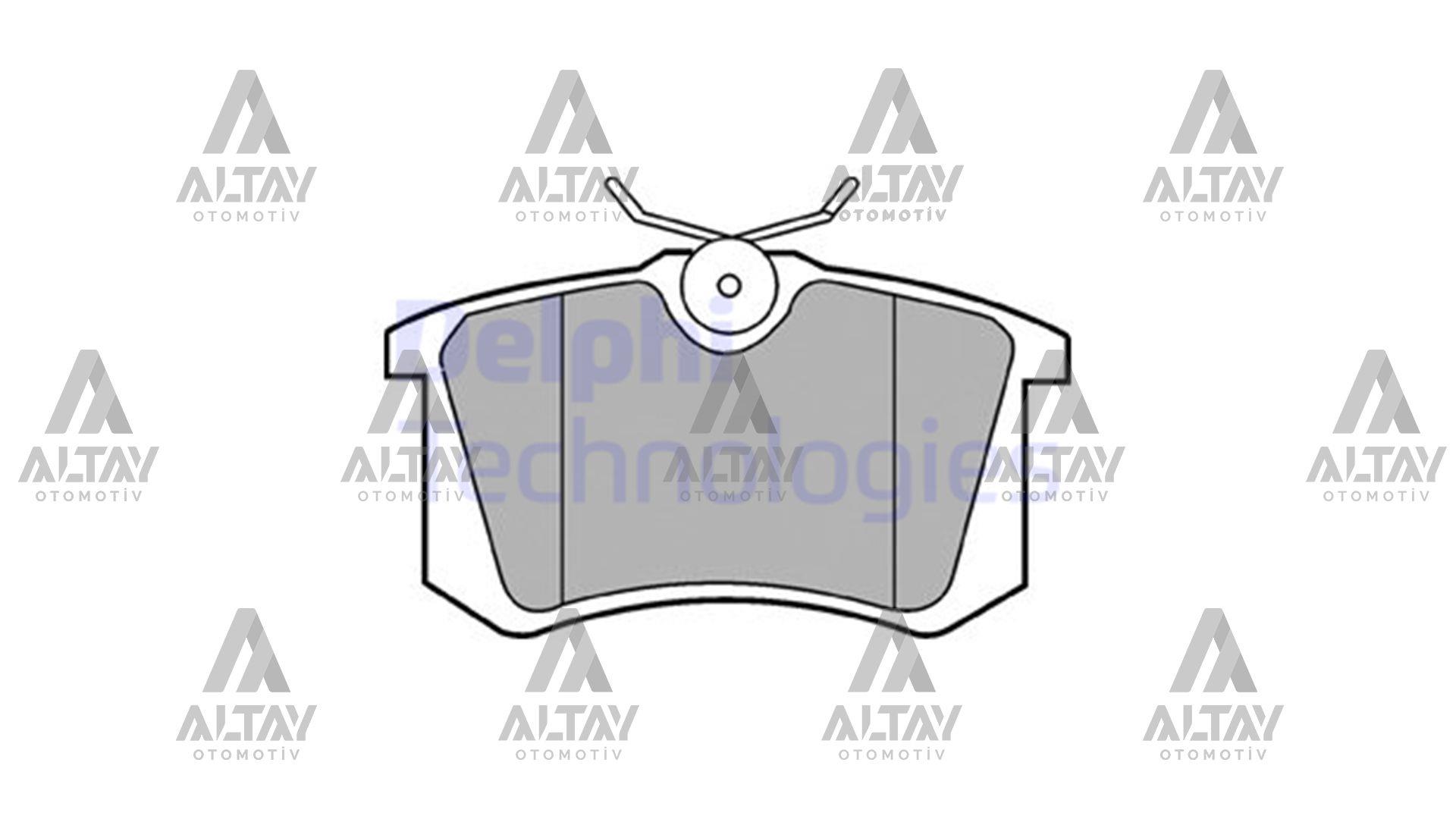FREN BALATA GOLF4 99-06 / BORA 99-05 / 307 00= / C3-C4 09= (KALINLIK 15mm) ARKA