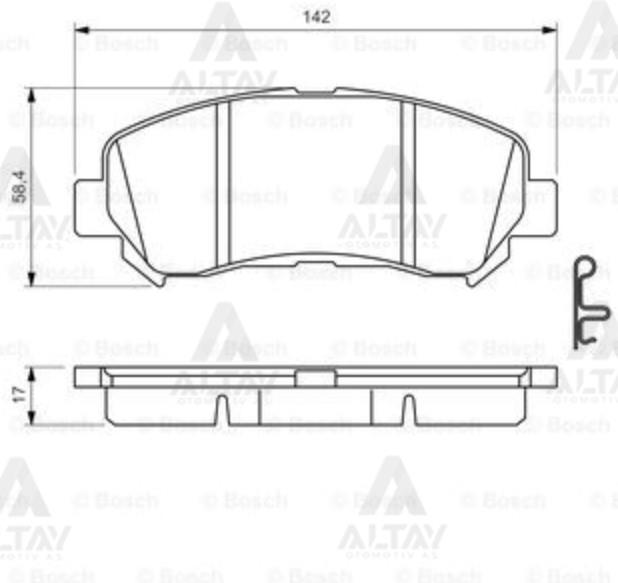 FREN BALATA QASHQAI 07-12 / XTRAIL 08-11 / KALEOS 2.0 DCI ÖN
