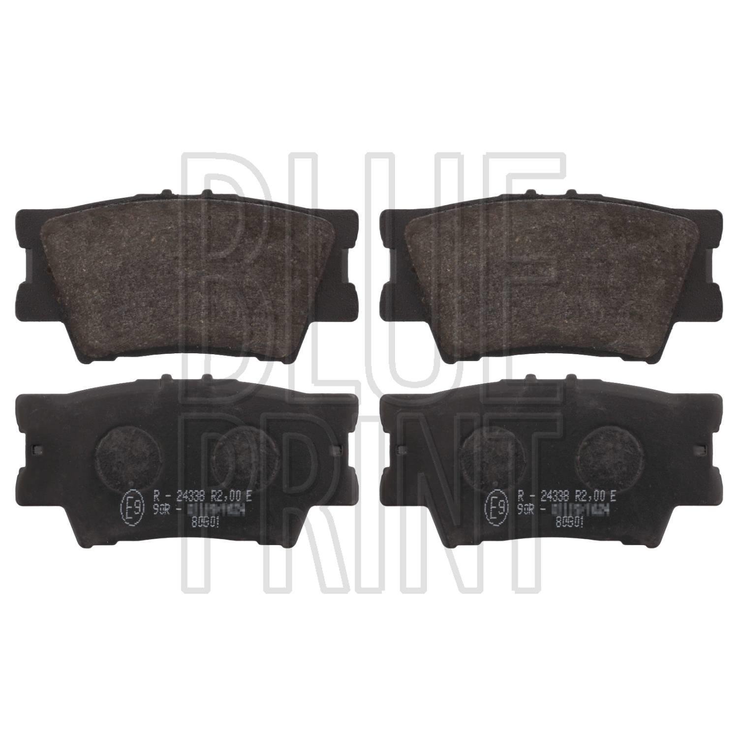 FREN BALATA RAV-4 06-15 / CAMRY 06-11 / YARIS 06= DİSK ARKA