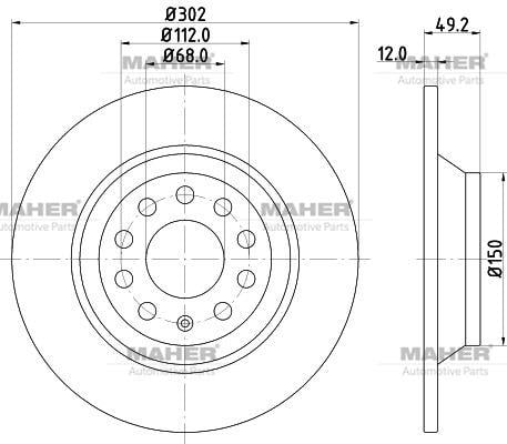 FREN DİSKİ A6 05-11 ARKA 302MM