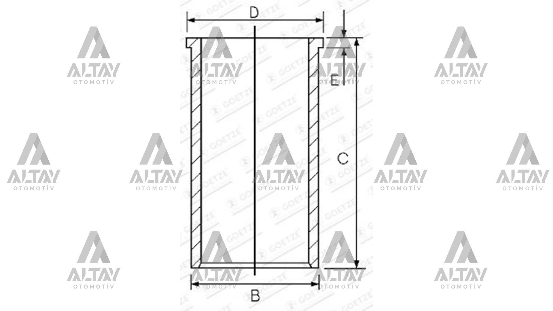 GÖMLEK CLIO / KANGOO 1.5DCI K9K STD 76mm