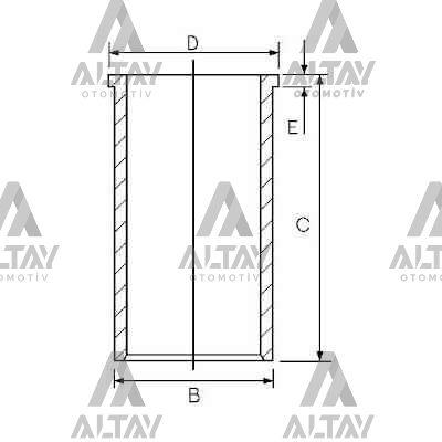 GÖMLEK GOLF4 98-04 / POLO / A80 84= 1.4-1.6-1.6D AEE-BBY 76.5mm