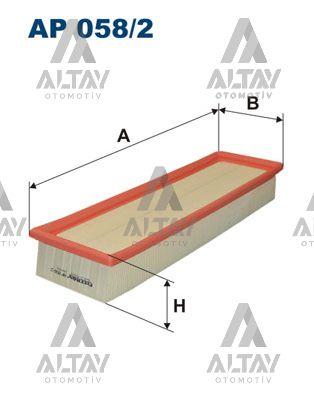 HAVA FİLTRESİ 206 / 206+ / 307 / C3 / C4 04= 1.4 16 V