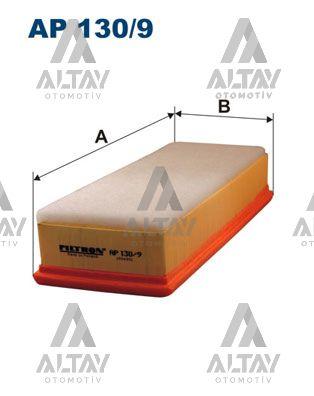 HAVA FİLTRESİ 207 / 307 / 308 / PARTNER TEPEE / C3 / C4 03= 1.6 HDİ SÜNGERLİ