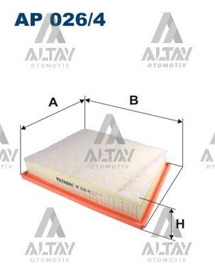 HAVA FİLTRESİ 2F45 / F46 / X1 F48 / X1 F49 MINI F54 / F55 / F56 / F57 / F60 00-06 M47 2.0 TD4