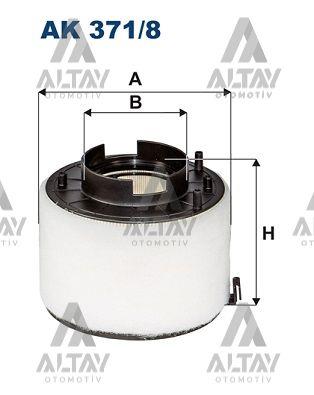 HAVA FİLTRESİ A4 / A5 / Q5 12-16 2.0 TDI CSUA-CSUB-CNHC-CAHB (SİLİNDİR TİP)