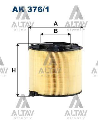 HAVA FİLTRESİ A4 / A5 / Q5 15= 1.4 TFSI-2.0 TFSI CVNA-CYRC-CYMC-CYRB-DDWA (SİLİNDİR TİP)