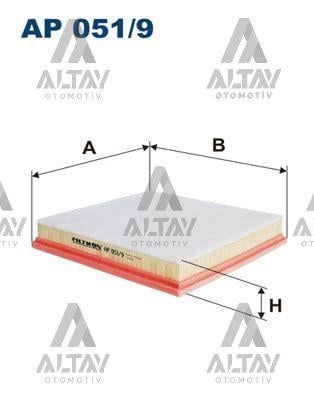HAVA FİLTRESİ ASTRA J / CRUZE 09= A14XER-B14XER-F16D3 1.4-1.6 SÜNGERLİ