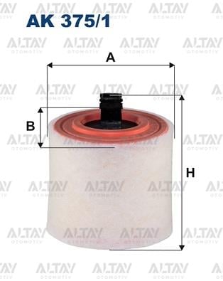 HAVA FİLTRESİ ASTRA K 16= B14XFT-B16DTE-B16DTH-D16DT-D16DTH SÜNGERLİ