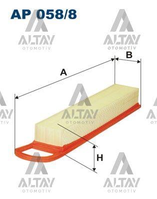 HAVA FİLTRESİ C3 09= / C4 08= / BERLINGO 10= / 207 07= / 308 07=  / 3008= PARTNER TEPEE 10= 1.4 / 1.6 16V