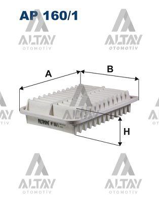 HAVA FİLTRESİ COROLLA 06-12 / COROLLA 13 = 1.3-1.6 / AURIS 07= / AVENSIS 08-18 / RAV-4 08=