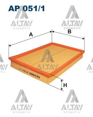 HAVA FİLTRESİ CORSA C / MERİVA A 02= Z10XE-Z10XEP-Z12XE-Z12XEP-Z14XE-Z14XEP