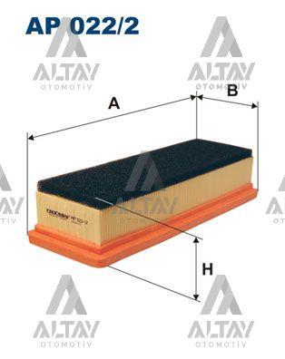 HAVA FİLTRESİ DOBLO / ALBEA / IDEA / PANDA / PUTO / FORD KA 06= 1.4-1.2 SÜNGERLİ