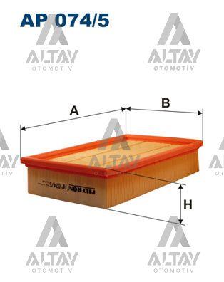 HAVA FİLTRESİ FOCUS / C-MAX 1.6TDCI 03-07 /  FOCUS II 1.6TDCI 04=/  MAZDA 3 1.6 DI TURBO 04=