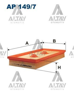 HAVA FİLTRESİ GOLF5 / JETTA / A3 / PASSAT 04-09 1.6 FSI BAG-BLF-BLP (DELİKLİ)