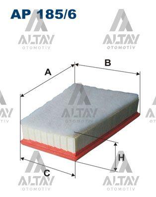 HAVA FİLTRESİ MEGAN II / FLUENCE / KANGO III / SCENIC II 07= 1.5 DCİ-1.6 16V SÜNGERLİ