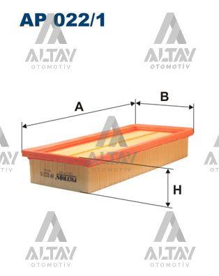 HAVA FİLTRESİ PANDA II / LANCİA YPSİLON 03= 1.2-0.9