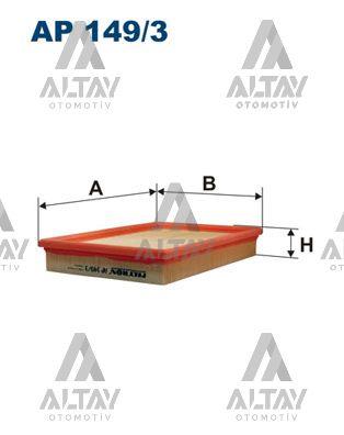 HAVA FİLTRESİ POLO / GOLF4 / BORA / A3 / TOLEDO / LEON 03= 1.4-1.6 16V-1.4 TSI BBY-BKY-BBZ-BCB-CAXA