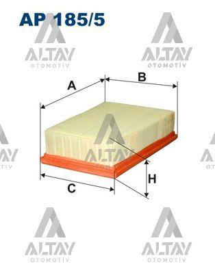 HAVA FİLTRESİ QASHQAI 07= 1.6 BENZİNLİ / 2.0 DİZEL / X-TRAIL 07= / RENAULT KOLEOS 07= DİZEL