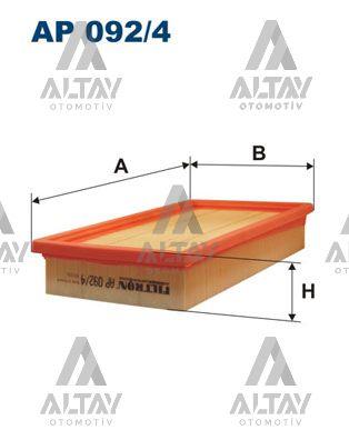 HAVA FİLTRESİ STILO 01= 1.6
