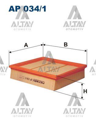 HAVA FİLTRESİ W169 / W245 A SERİ B SERİ 11= OM 651 955 SENSÖRLÜ EURO5