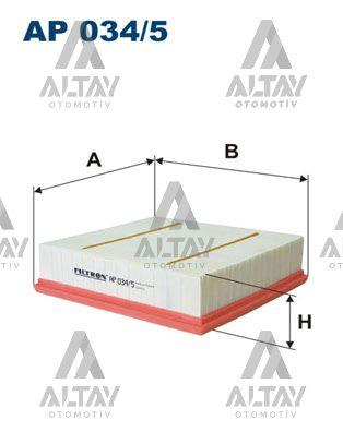 HAVA FİLTRESİ W176 / 246 / 117 SERİ A-B 12= OM 651-607