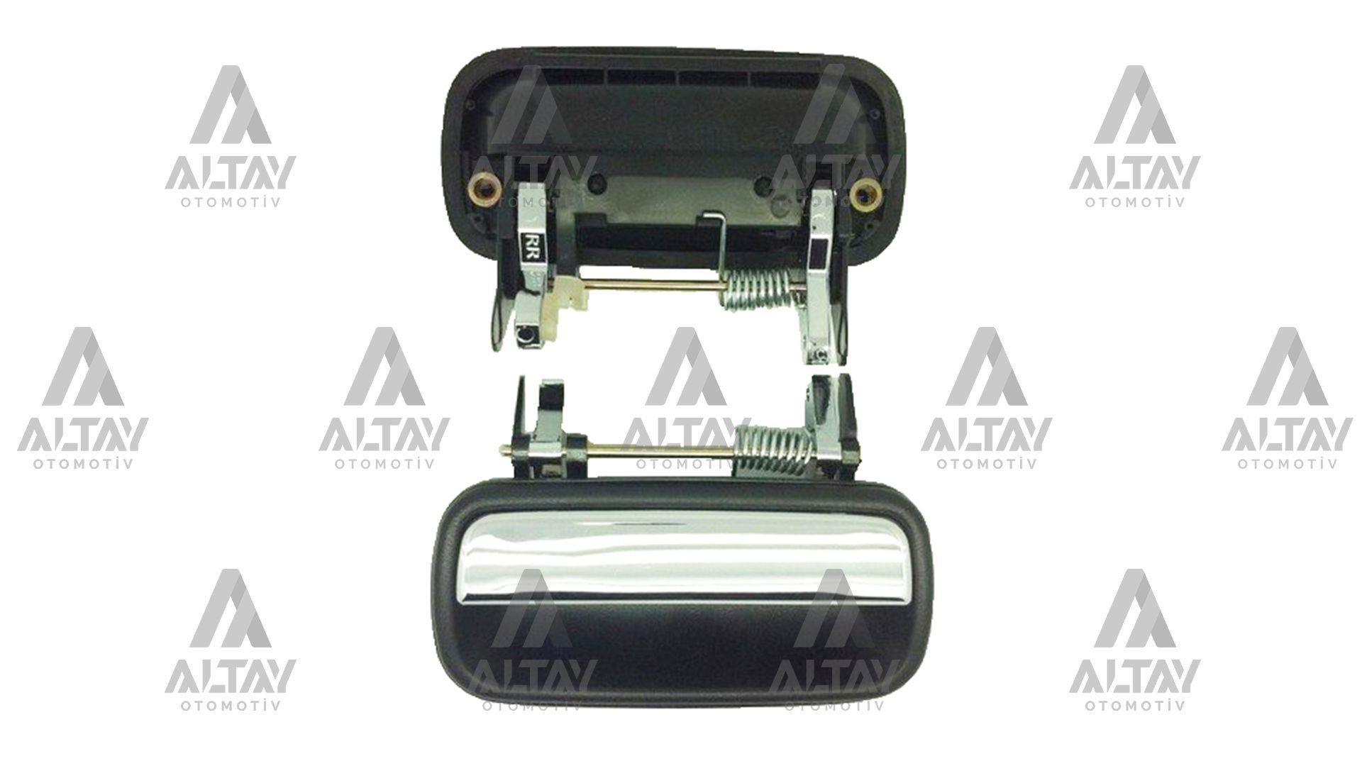 KAPI KOLU HILUX  98-05 ARKA DIŞ SİYAH+KROM SAĞ