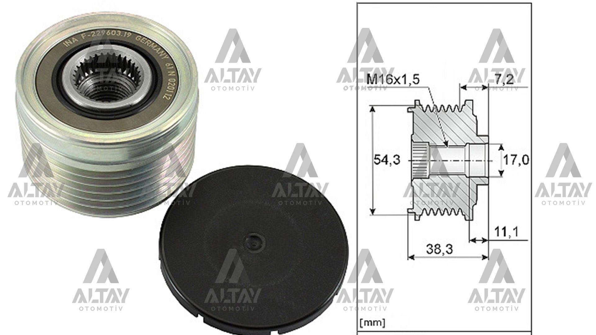 KASNAK ŞARJ DİNAMO  PARTNER / BERLINGO / C5 / XANTIA / 307 / 406  04= 2.0 HDİ