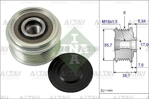 KASNAK ŞARJ DİNAMO CAPTIVA C100-C140 / EPICA / LACETTI / ANTARA / VITO 108-110 / SSANGYONG KORANDO / MUSSO 2.0 CDTI