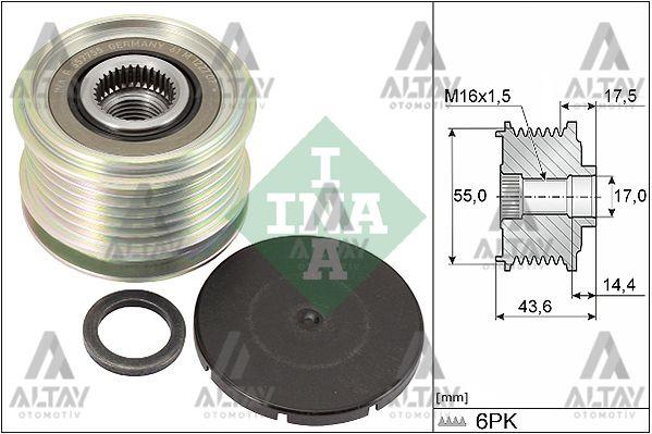 KASNAK ŞARJ DİNAMO DACIA LOGAN 1.6 / SANDERO 1.6 / RENAULT CLIO / KANGO / MEGANE / THALIA 6 KANALLI