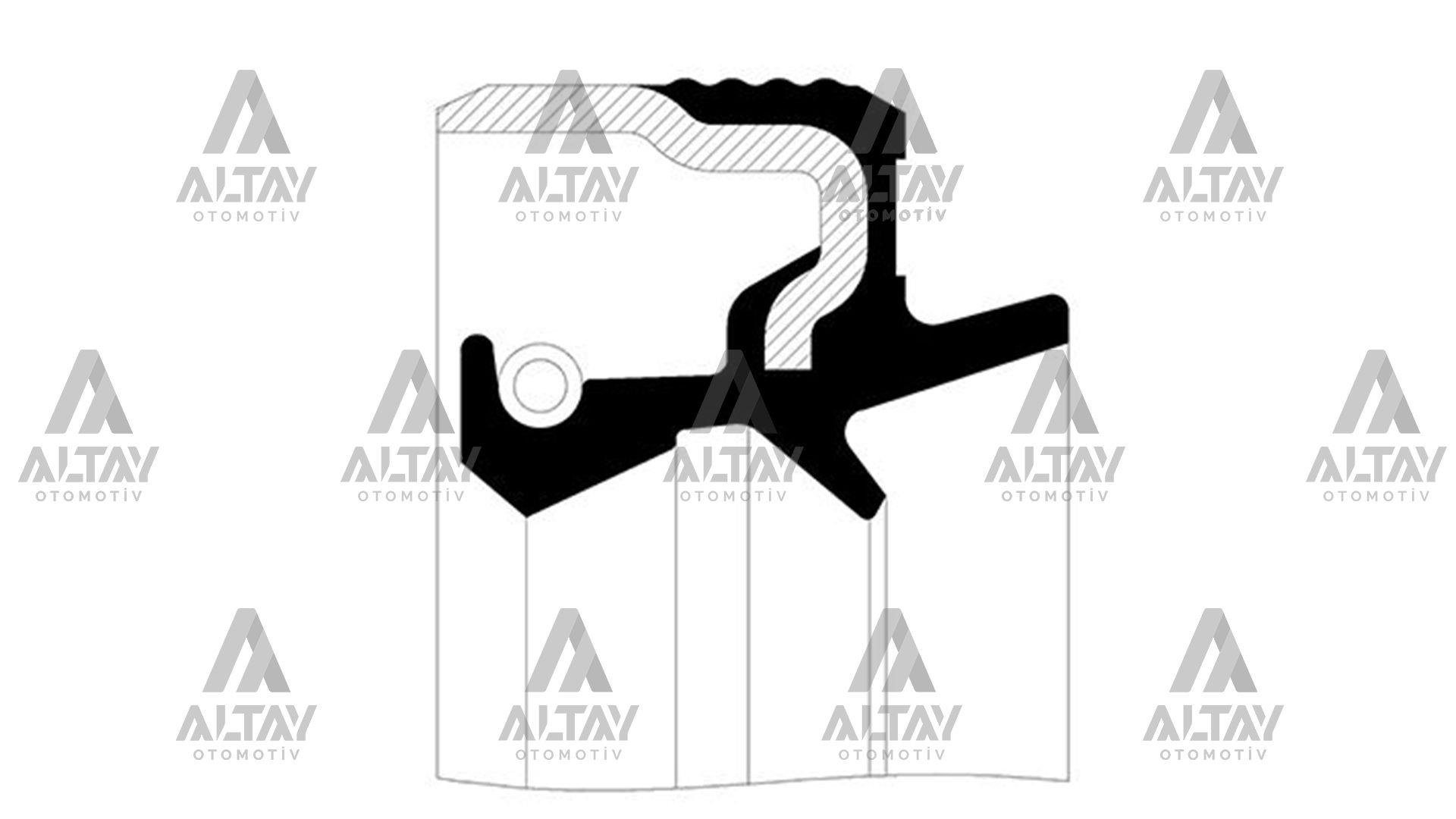 KEÇE TEKER PORYA (AKS) COROLLA 92-02 1.6 ÖN İÇ (52x66x7,5x12)