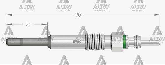 KIZDIRMA BUJİSİ (ISITMA)  KANGO / LOGAN / QASHQAI / CARISMA 1.9 DI-D / NOTE / MICRA 09= 1.5 DCI 11V