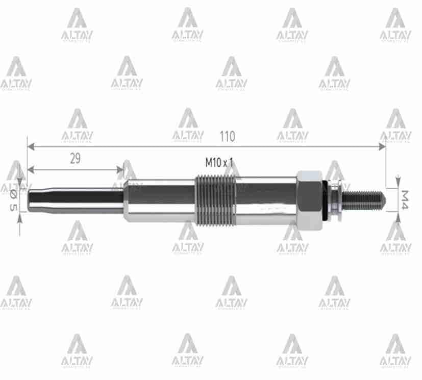 KIZDIRMA BUJİSİ (ISITMA) ACCENT 03-06 / GETZ 03-05 1.5 / TUCSON 04-10 / SPORTAGE 2.0 11V.