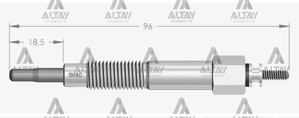 KIZDIRMA BUJİSİ (ISITMA) ALMERA I 2.0 D / PRIMERA 2.0 D-TD / SUNNY III 2.0 D 11V