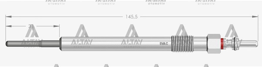 KIZDIRMA BUJİSİ (ISITMA) ASTRA J 1.6 CDTI / ASTRA K 1.6 CDTI / INSIGNIA B 1.6 CDTI / MERIVA B 1.6 CDTI / MOKKA X 1.6 CDTI / ZAFIRA C 1.6 CDTI 4,4V