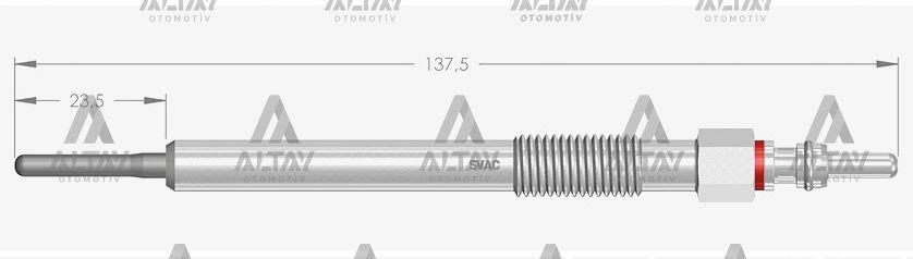 KIZDIRMA BUJİSİ (ISITMA) ASTRA J 1.7 CDTI / CORSA D 1.7 CDTI / MERIVA B 1.7 CDTI / MOKKA X 1.7 CDTI 4.4V