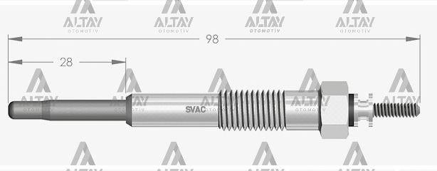 KIZDIRMA BUJİSİ (ISITMA) AVENSIS 2.0 TD / CAMRY 2.0 TD / COROLLA 1.8 D-2.0 D / LAND CRUISER 3.4 D-4.2 D-TD 11V