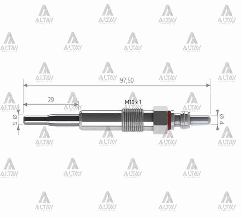 KIZDIRMA BUJİSİ (ISITMA) CADDY / GOLF5 / JETTA 1.9 TDI BJB-BKC