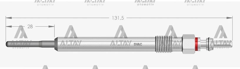 KIZDIRMA BUJİSİ (ISITMA) CADDY / PASSAT / POLO / GOLF7 / AMAROK / CRAFTER 1.4 TDI-1.6TDI-2.0 TDI CAY-CUS-CLH