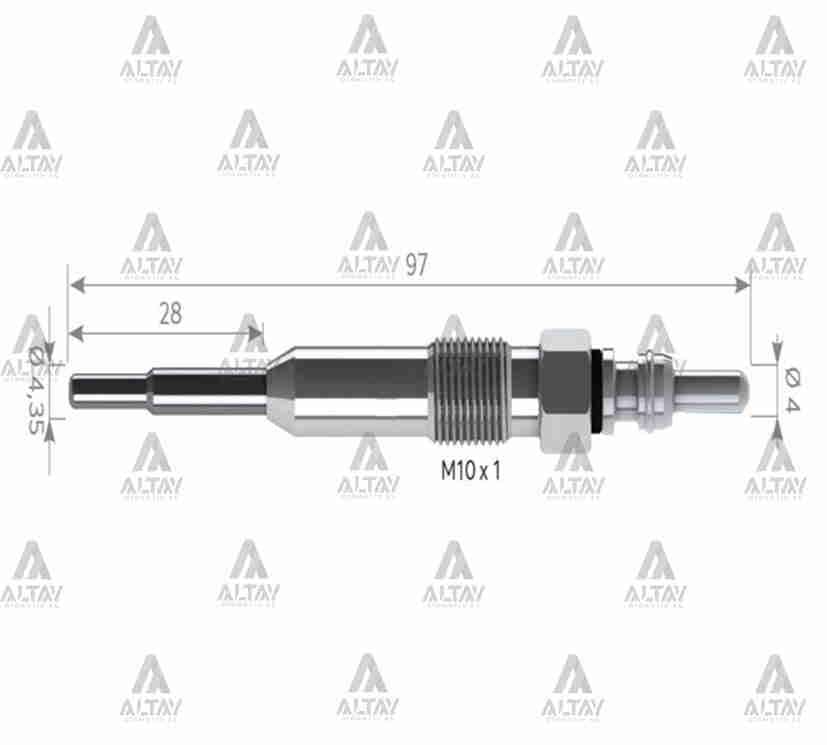 KIZDIRMA BUJİSİ (ISITMA) CRAFTER 2.5 BJK-BJM