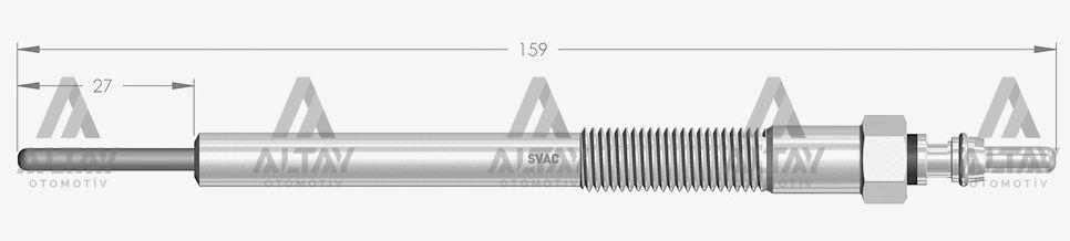 KIZDIRMA BUJİSİ (ISITMA) D-MAX 12= EURO-5 11V.