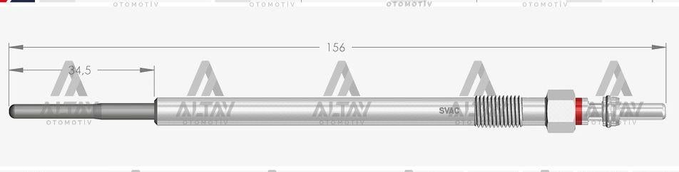 KIZDIRMA BUJİSİ (ISITMA) DOBLO 1.6 JTD / LINEA 1.6 JTD / GRANDE PUNTO 1.6 JTD / DUCATO 2.0 JTD / BRAVO II 1.6 JTD / 500 L 1.6 JTD / GIULIETTA 1.6 JTDM-2.0 JTDM / INSIGNIA 2.0 CDTI / SX4 2.0 DDIS 4,4V
