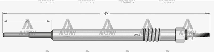 KIZDIRMA BUJİSİ (ISITMA) FORD TRANSIT V347  BK306M090AB ( 0100266038 )